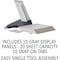 Durable Office Products Desk Reference System, w/Stand, 20 Sht Capacity, GY DBL554210 - alternate 4